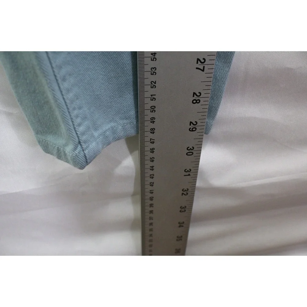 Vintage Petite Sophisticate Y2K High Rise Mom Jeans Light Blue Denim Womens 6